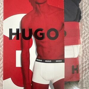 HUGO Men's Underwear 3-Pack - Black, White, Red
